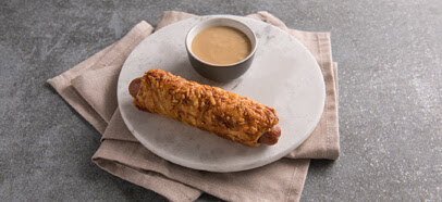 cheese pretzel dog 